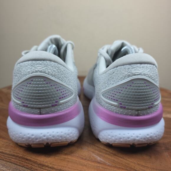 Brooks Ghost 16 White Estate Blue Womens Gray Size 8.5 Running Shoes 1204071B175 - Picture 6 of 13
